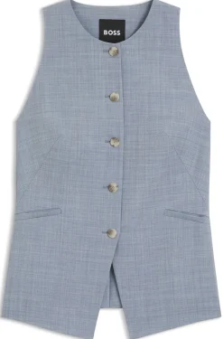 Slim-Fit Weste aus Schurwolle