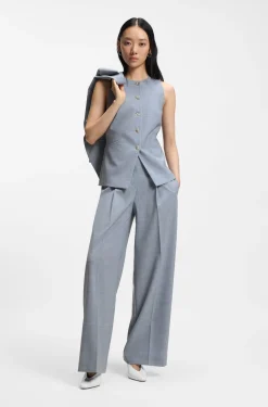 Slim-Fit Weste aus Schurwolle