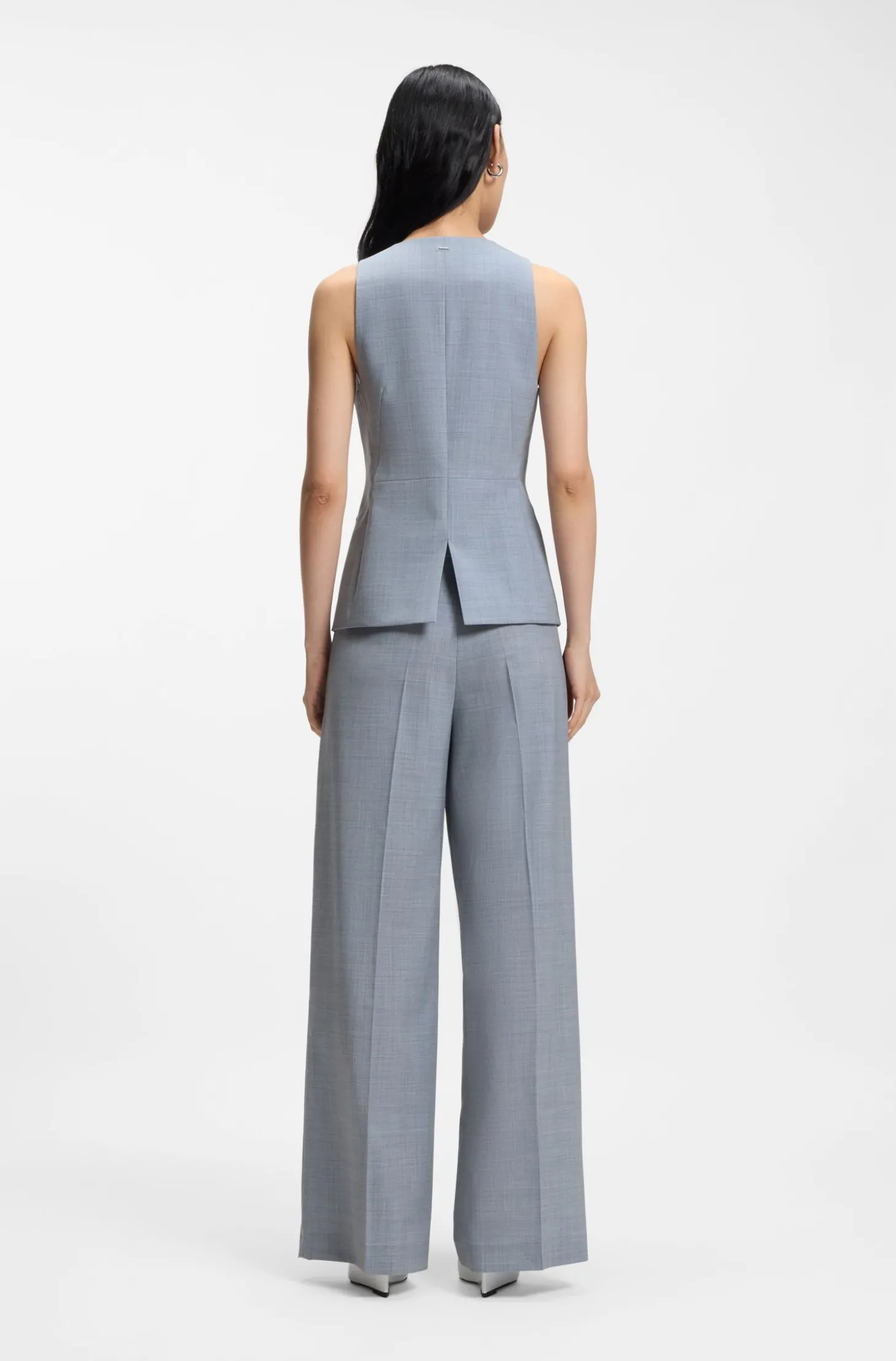 Slim-Fit Weste aus Schurwolle