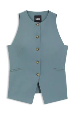Slim-Fit Weste aus Schurwolle