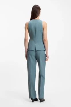 Slim-Fit Weste aus Schurwolle
