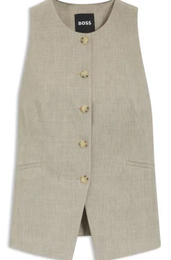 Slim-Fit Weste aus Schurwolle