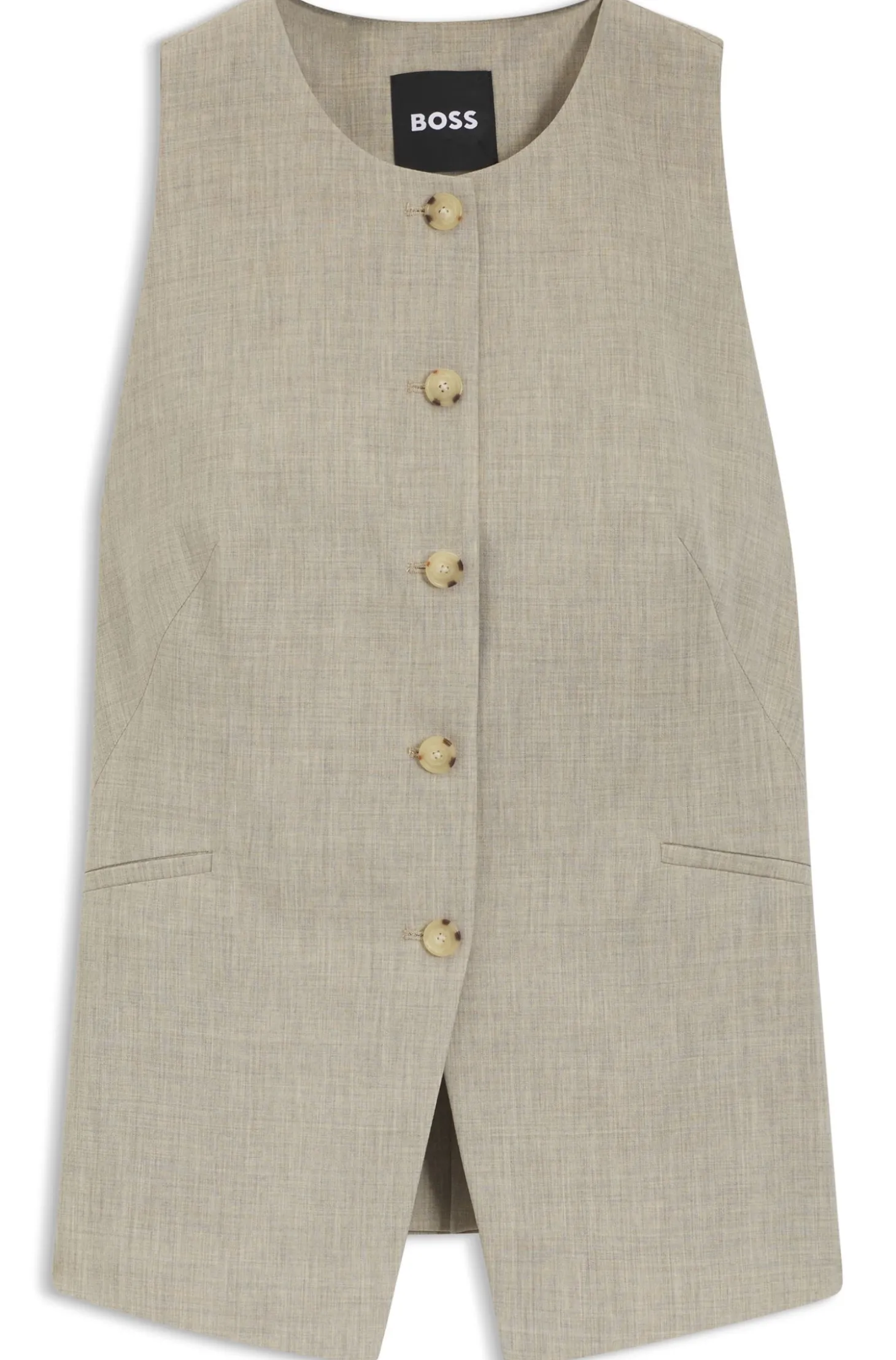Slim-Fit Weste aus Schurwolle