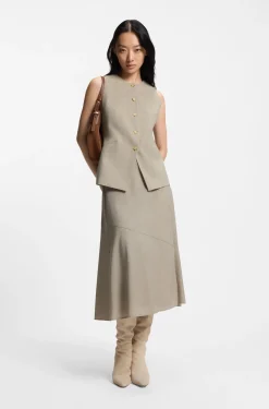 Slim-Fit Weste aus Schurwolle