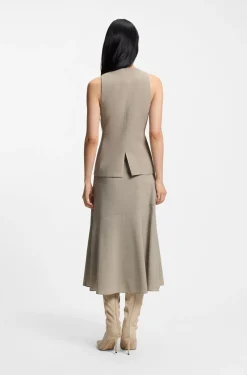 Slim-Fit Weste aus Schurwolle