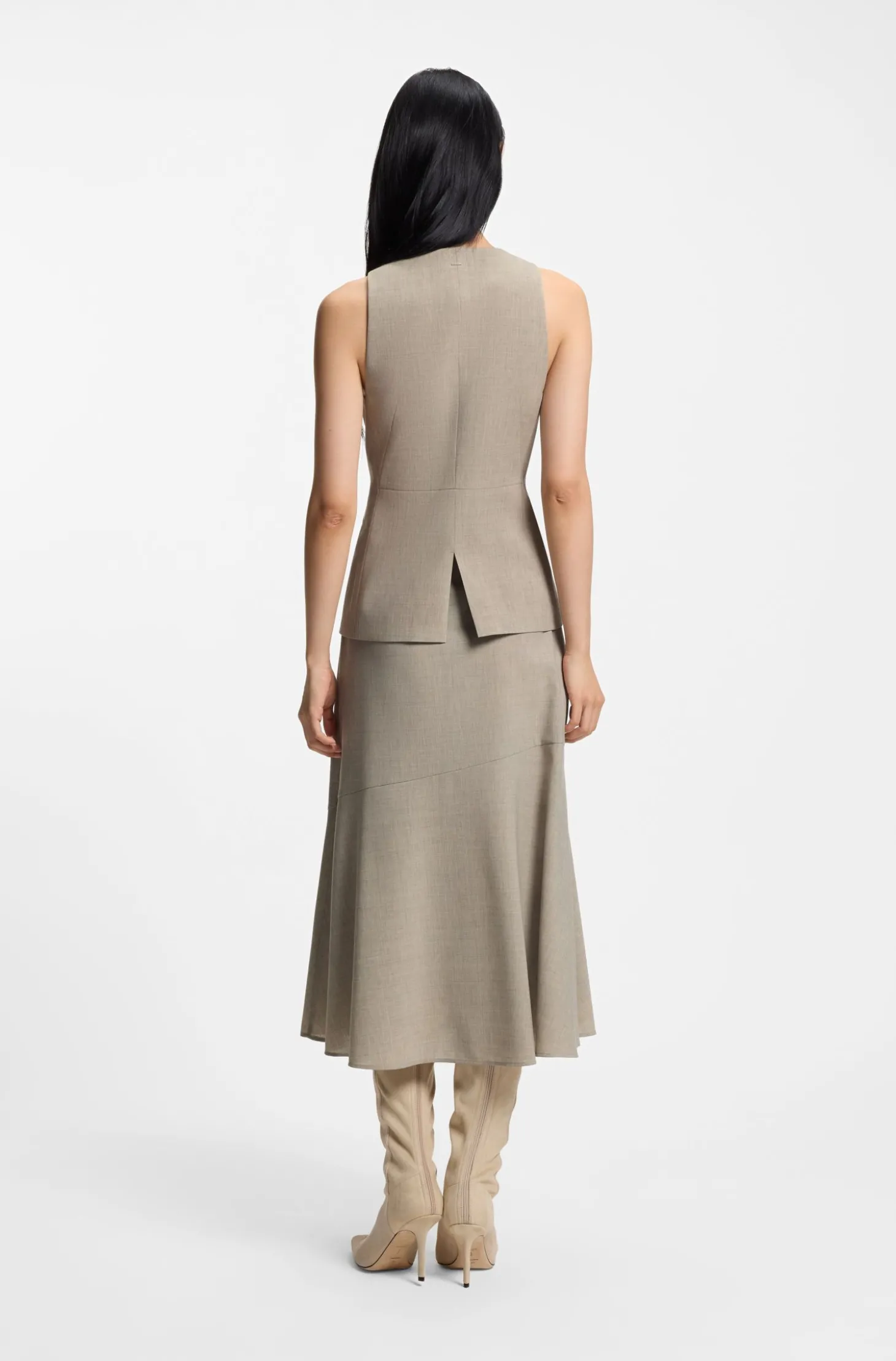 Slim-Fit Weste aus Schurwolle