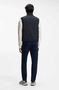Slim-Fit Weste aus wasserabweisendem Performance-Stretch-Gewebe