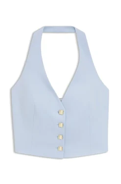 Slim-Fit Weste mit Neckholder