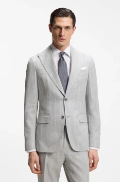 Slim-Fit Zweiteiler aus Baumwolle und Schurwolle