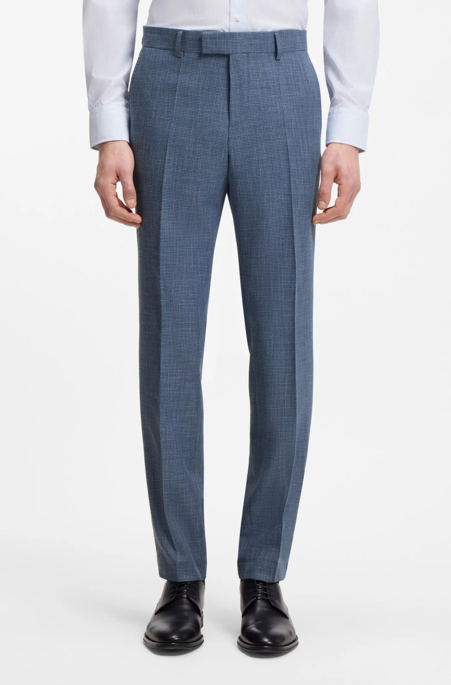 Slim-Fit Zweiteiler aus Baumwolle und Schurwolle