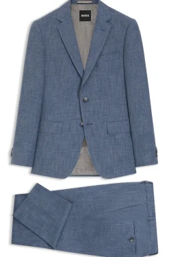 Slim-Fit Zweiteiler aus Baumwolle und Schurwolle
