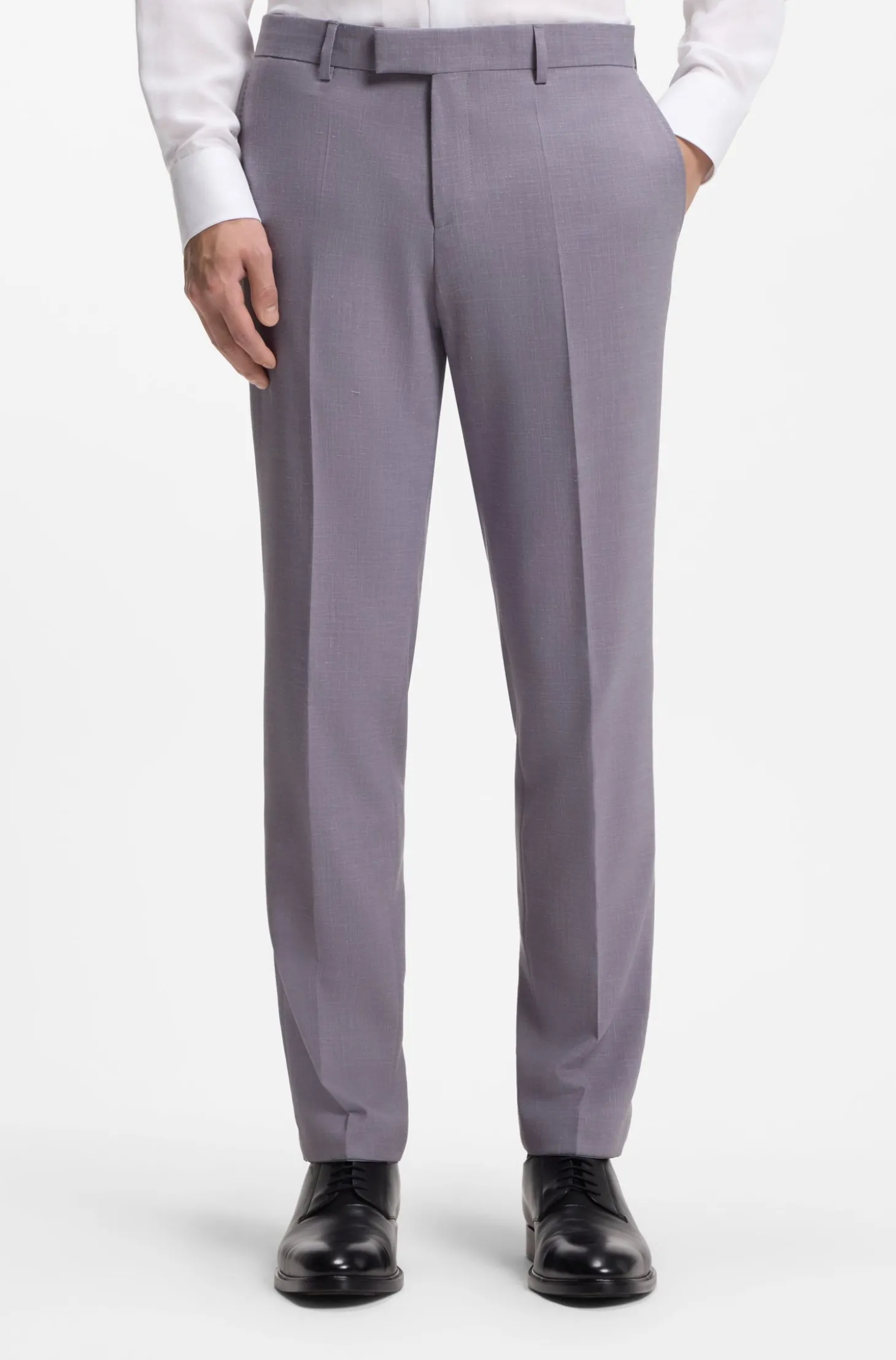Slim-Fit Zweiteiler aus fein gemustertem Gewebe