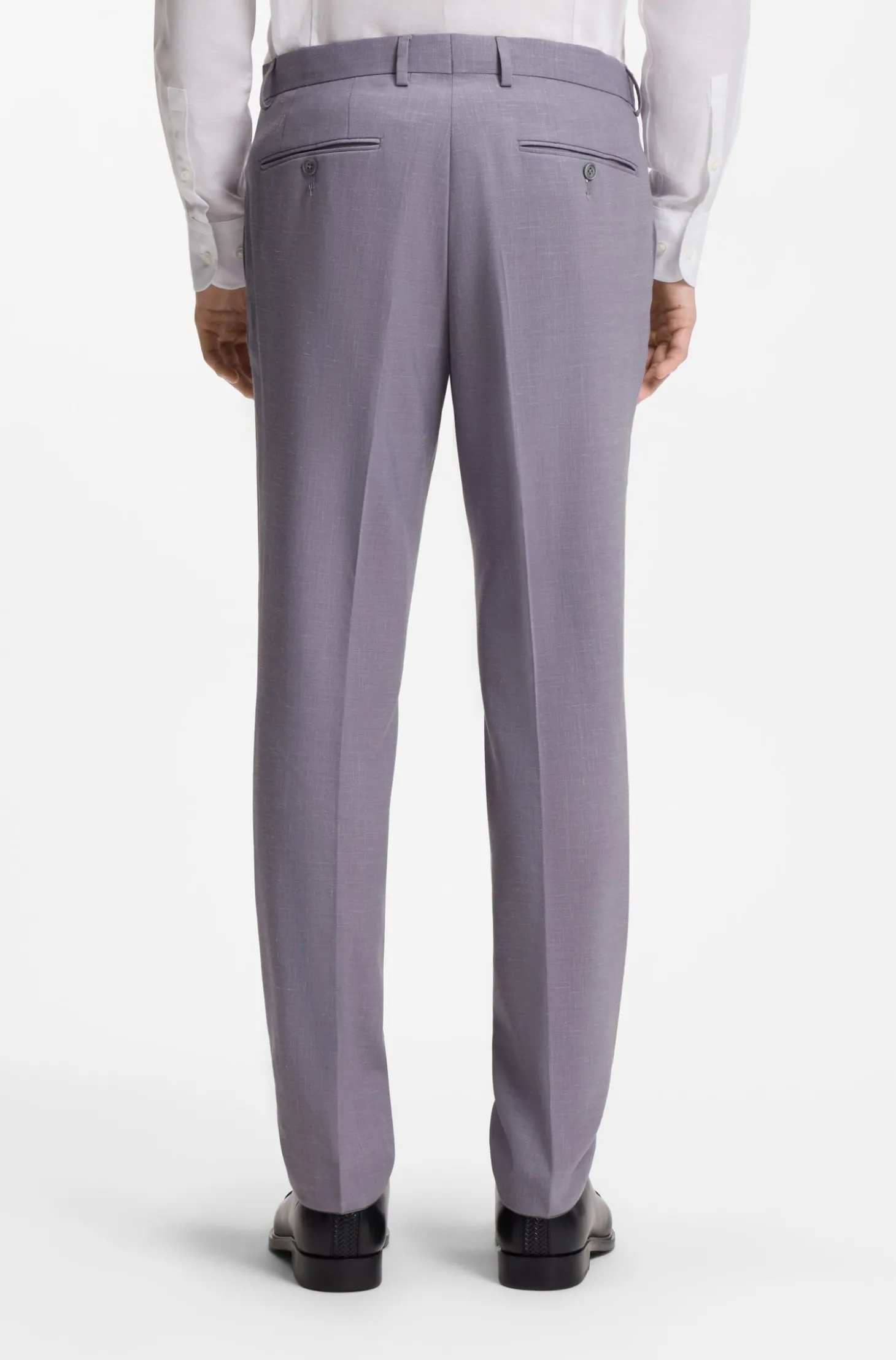 Slim-Fit Zweiteiler aus fein gemustertem Gewebe
