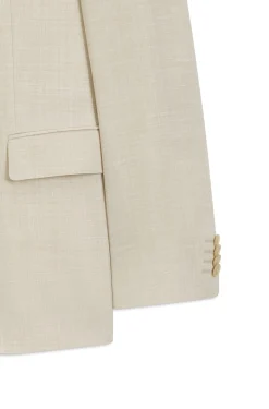 Slim-Fit Zweiteiler aus fein gemustertem Gewebe