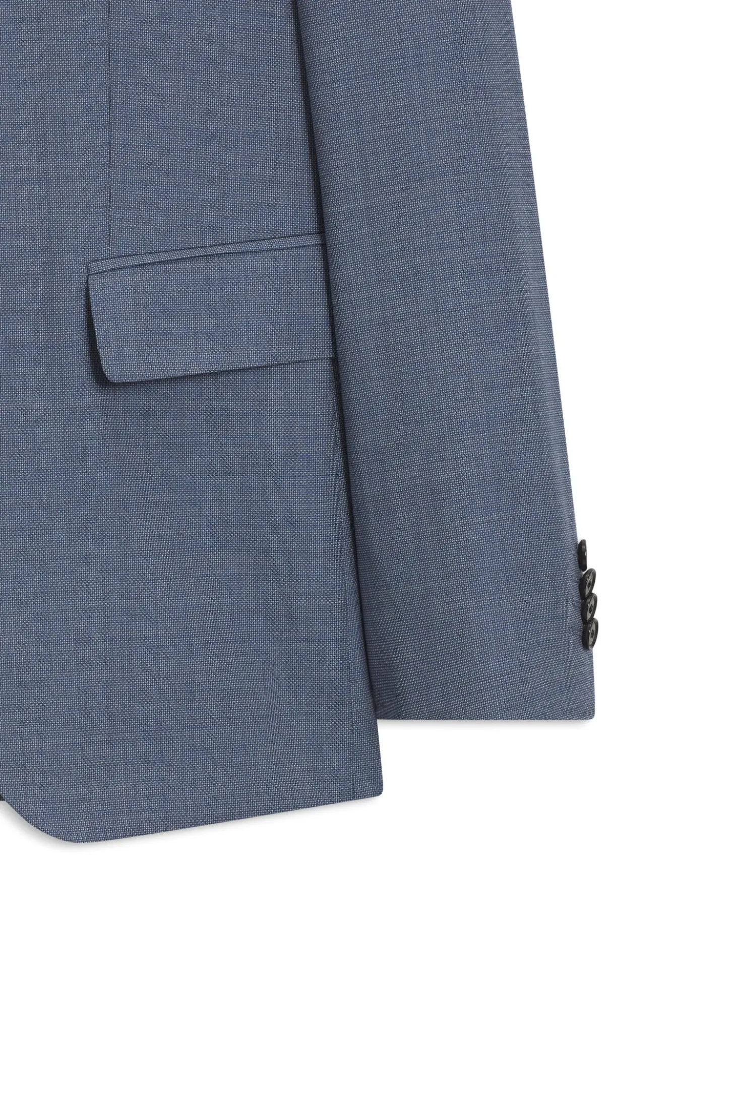 Slim-Fit Zweiteiler aus gemusterter Stretch-Wolle