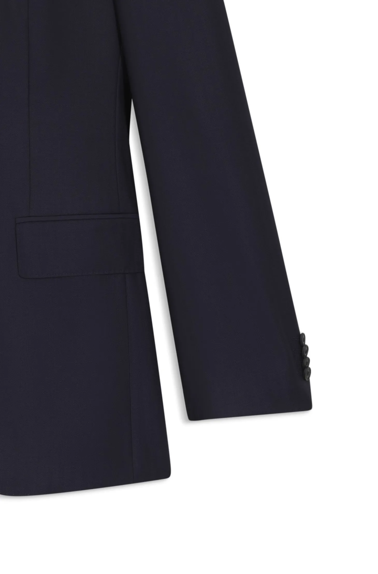 Slim-Fit Zweiteiler aus Schurwoll-Twill