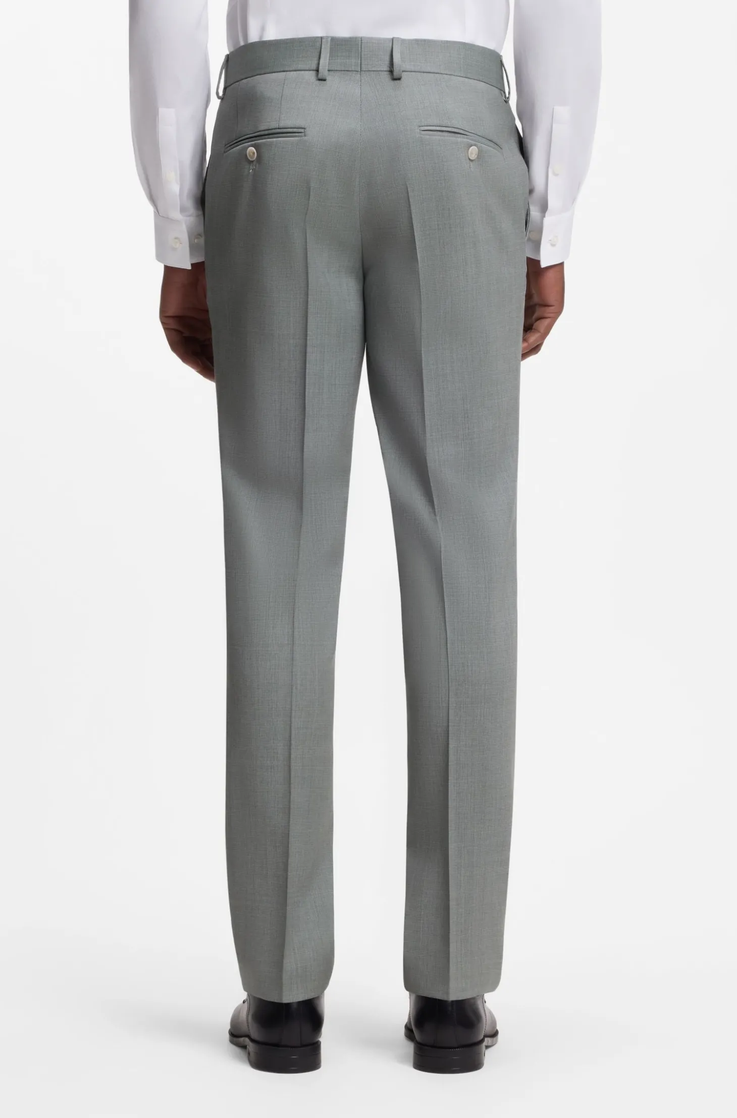Slim-Fit Zweiteiler aus Schurwolle
