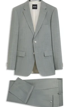 Slim-Fit Zweiteiler aus Schurwolle