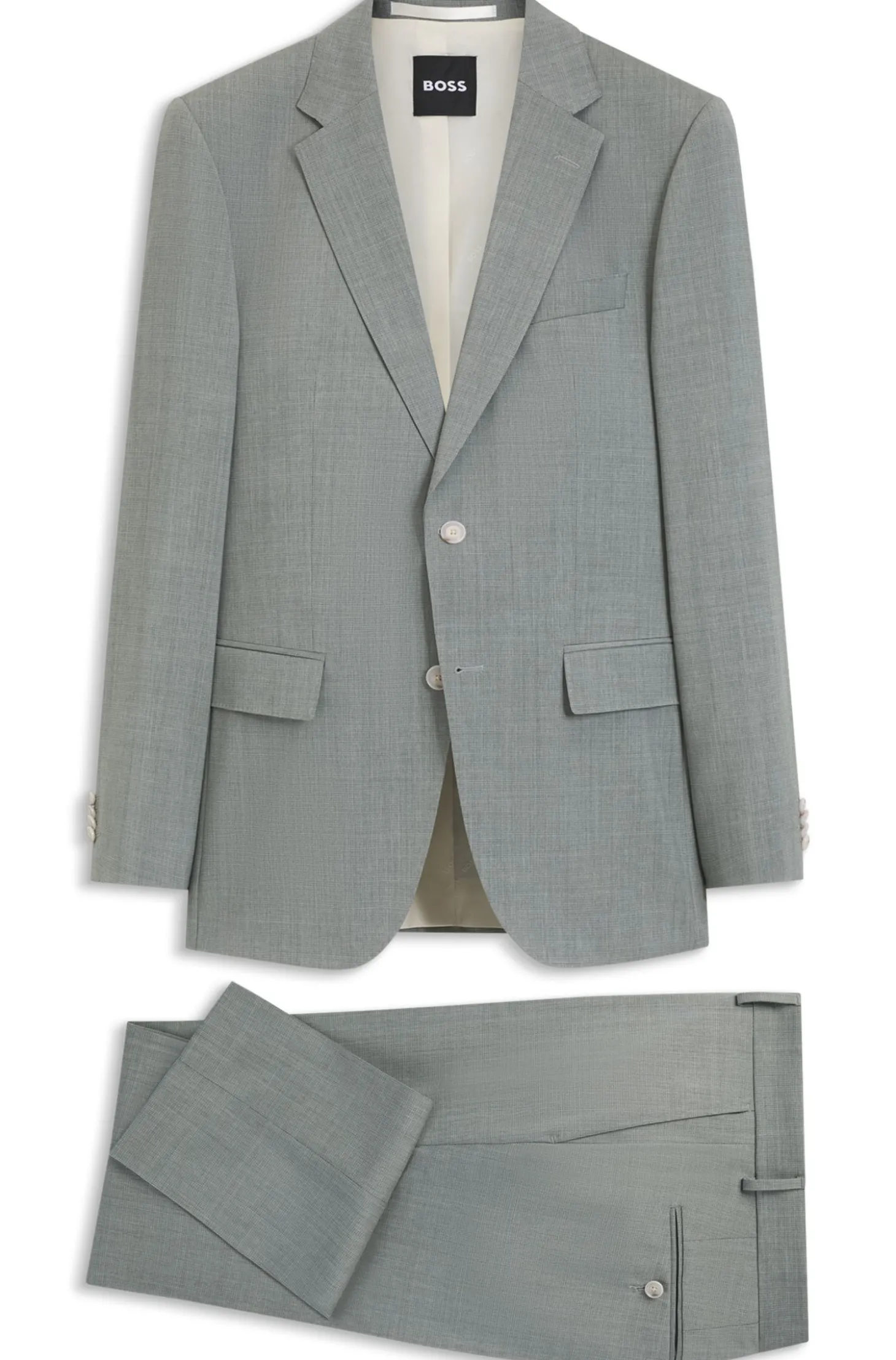 Slim-Fit Zweiteiler aus Schurwolle