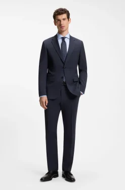 Slim-Fit Zweiteiler aus Schurwolle