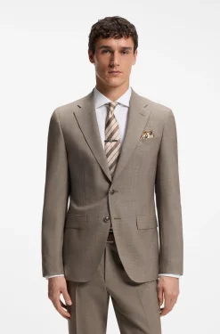 Slim-Fit Zweiteiler aus Schurwolle
