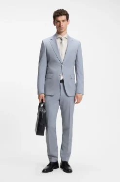 Slim-Fit Zweiteiler aus Schurwolle
