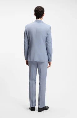 Slim-Fit Zweiteiler aus Schurwolle