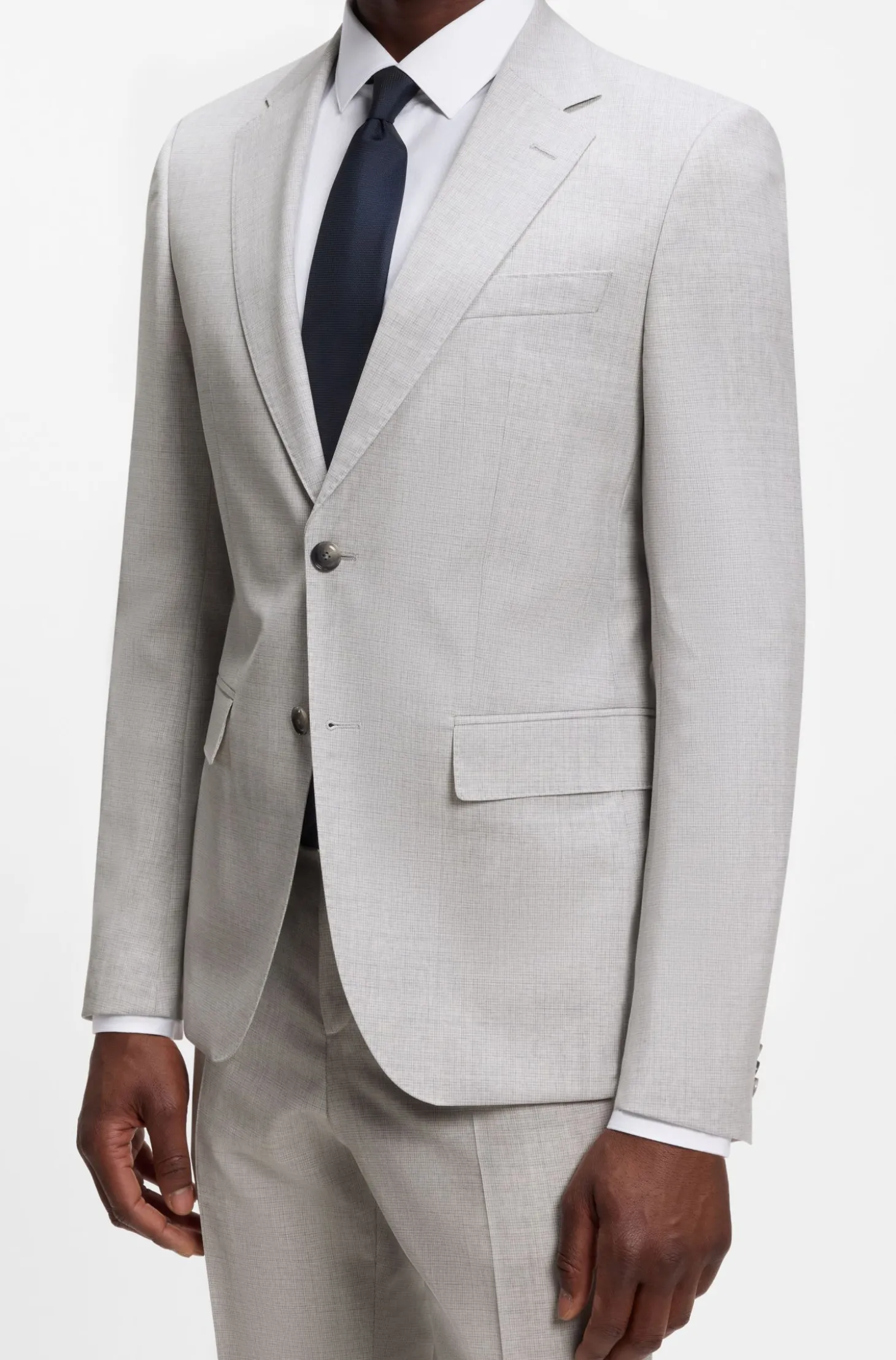 Slim-Fit Zweiteiler aus Schurwolle