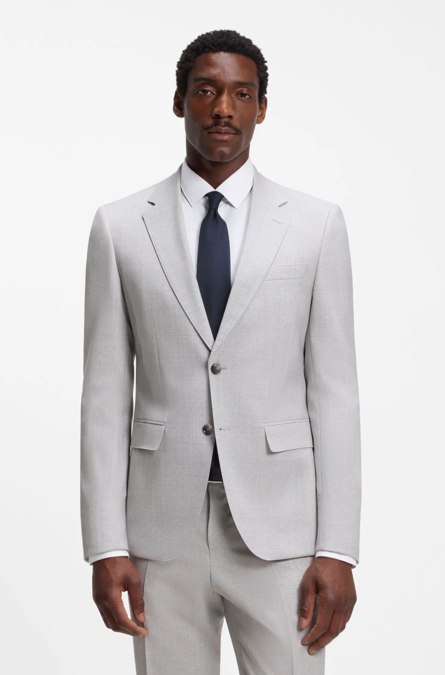 Slim-Fit Zweiteiler aus Schurwolle