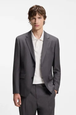 Slim-Fit Zweiteiler aus Schurwolle