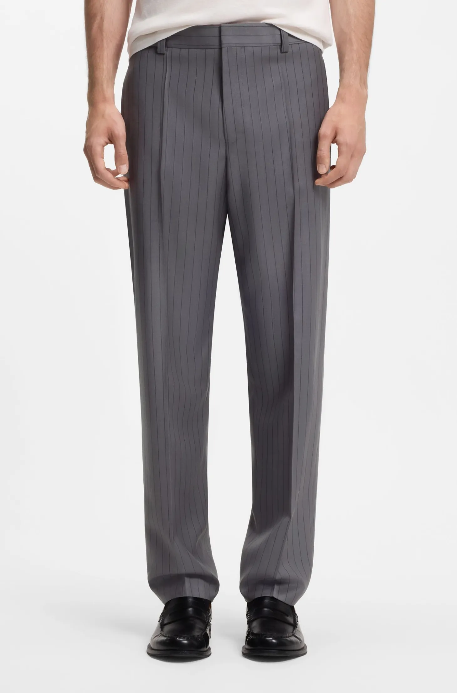 Slim-Fit Zweiteiler aus Schurwolle