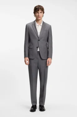 Slim-Fit Zweiteiler aus Schurwolle