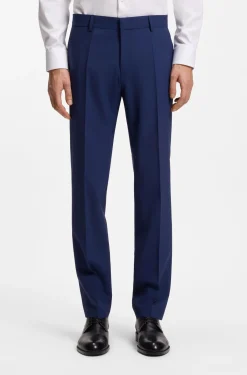 Slim-Fit Zweiteiler aus Stretch-Wolle