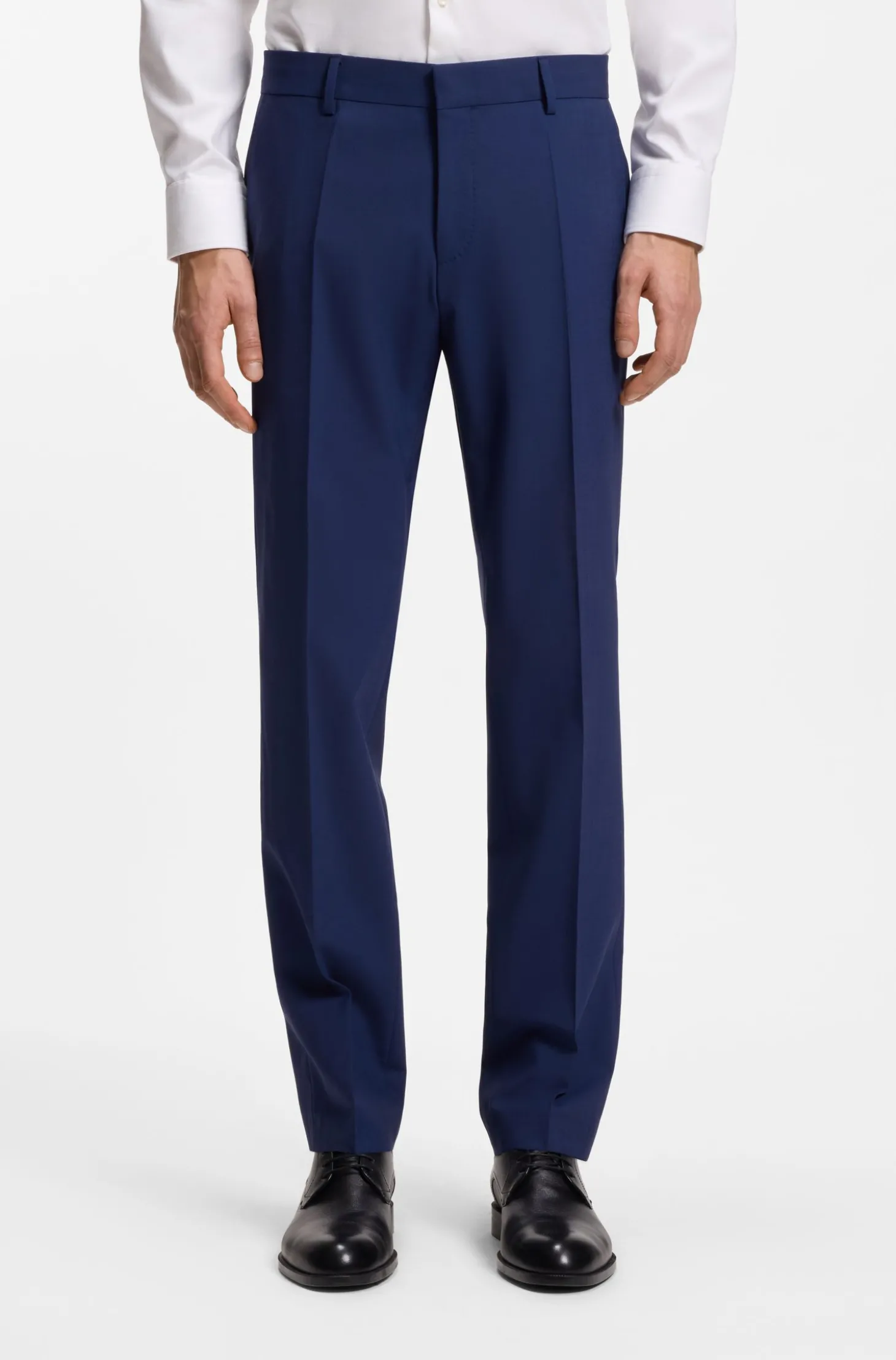 Slim-Fit Zweiteiler aus Stretch-Wolle