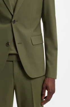 Slim-Fit Zweiteiler aus Stretch-Woll-Mix