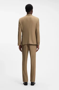 Slim-Fit Zweiteiler aus Stretch-Woll-Mix