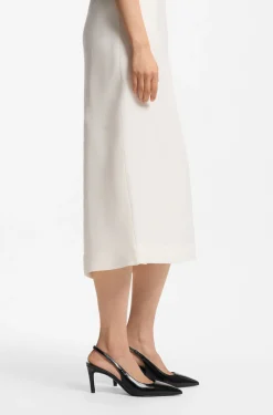 Slingbacks aus Lackleder
