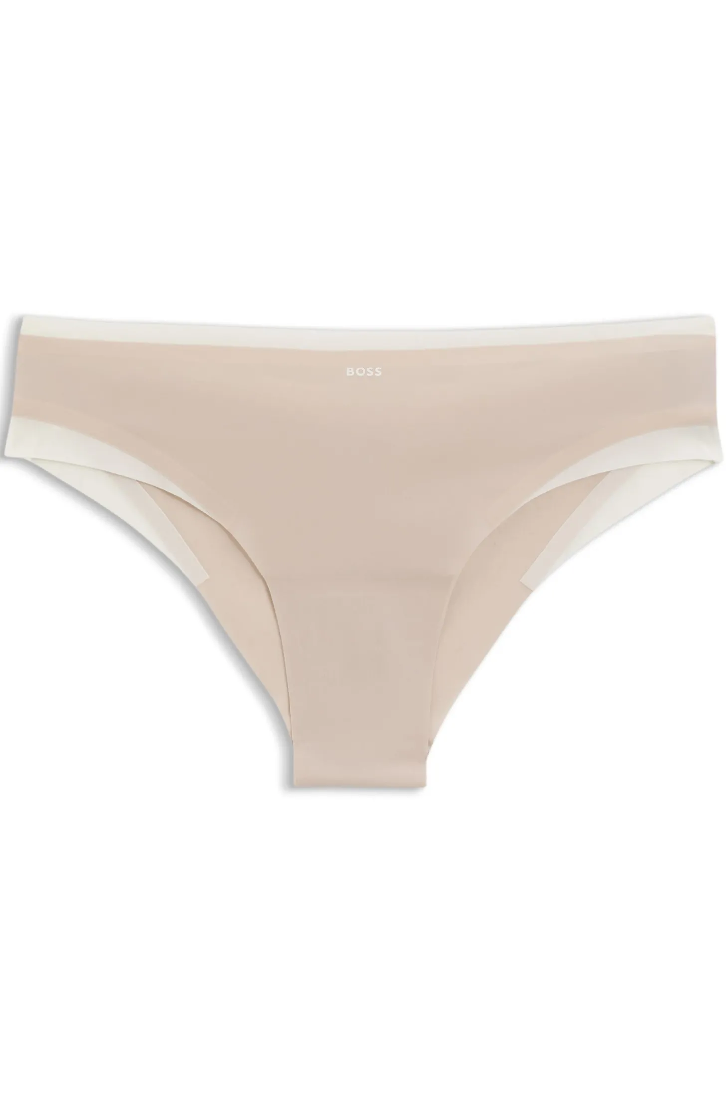 Slip aus Mikrofaser mit Kontrastbesatz