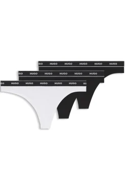 Slip aus Stretch-Baumwolle mit Logo-Bund