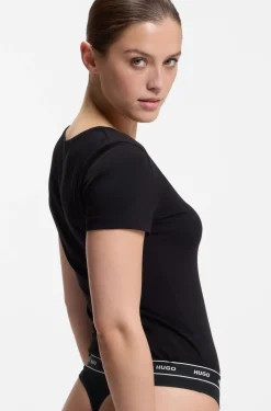 Slip aus Stretch-Baumwolle mit Logo-Bund