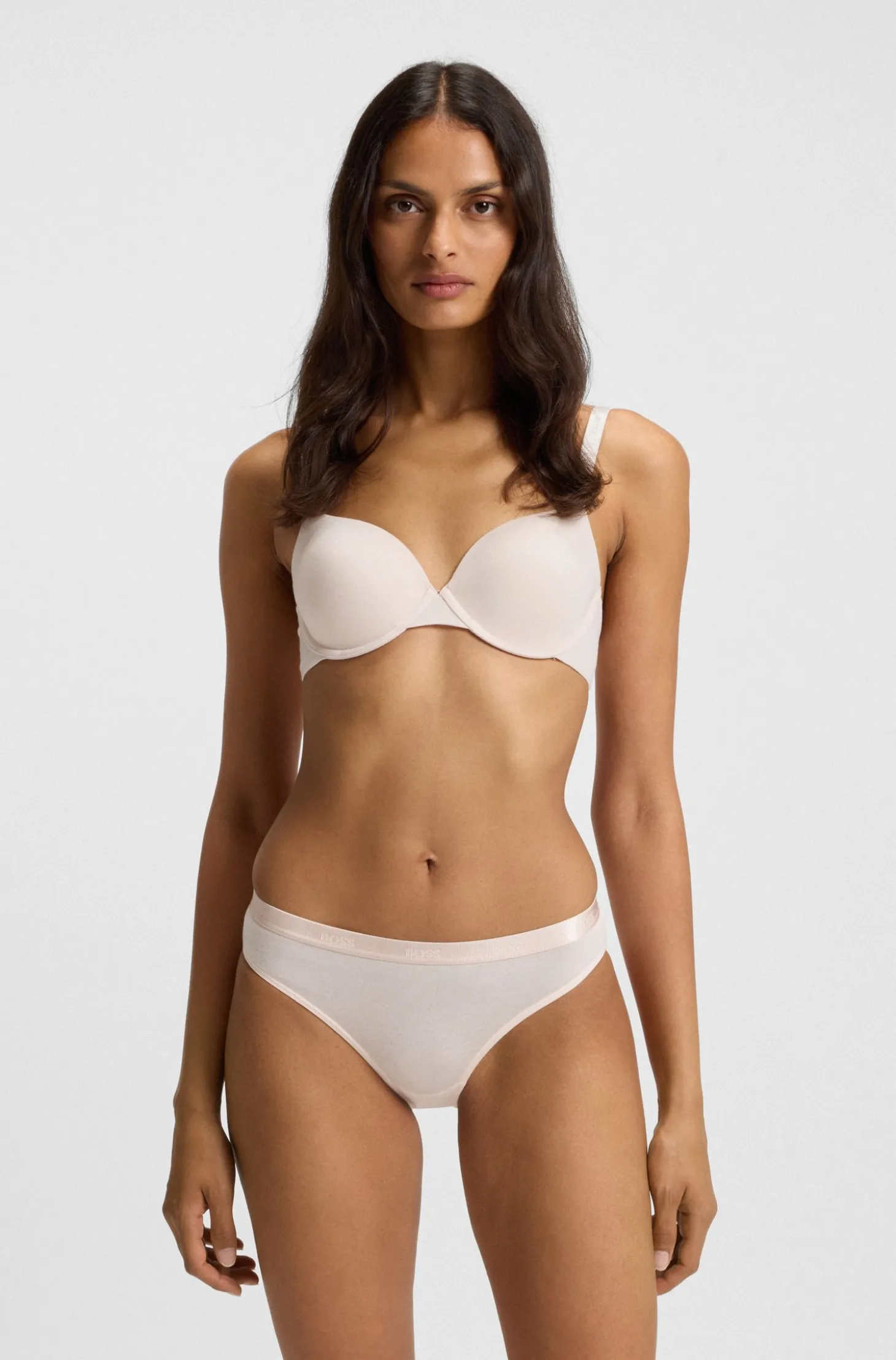Slip aus Stretch-Jersey mit Logo-Bund