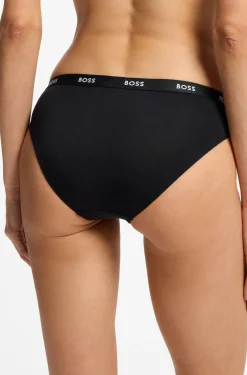 Slip aus Stretch-Jersey mit Logo-Bund