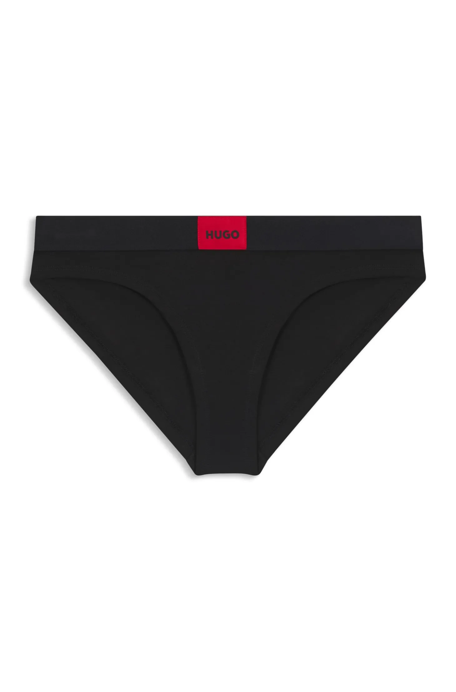 Slips aus Stretch-Baumwolle mit rotem Logo-Label