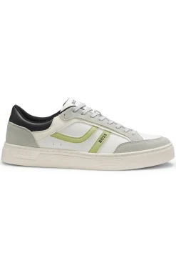 Sneakers aus Kunstleder im Colour-Block-Design