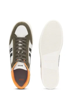 Sneakers aus Kunstleder im Colour-Block-Design
