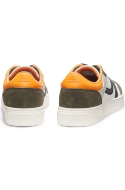 Sneakers aus Kunstleder im Colour-Block-Design