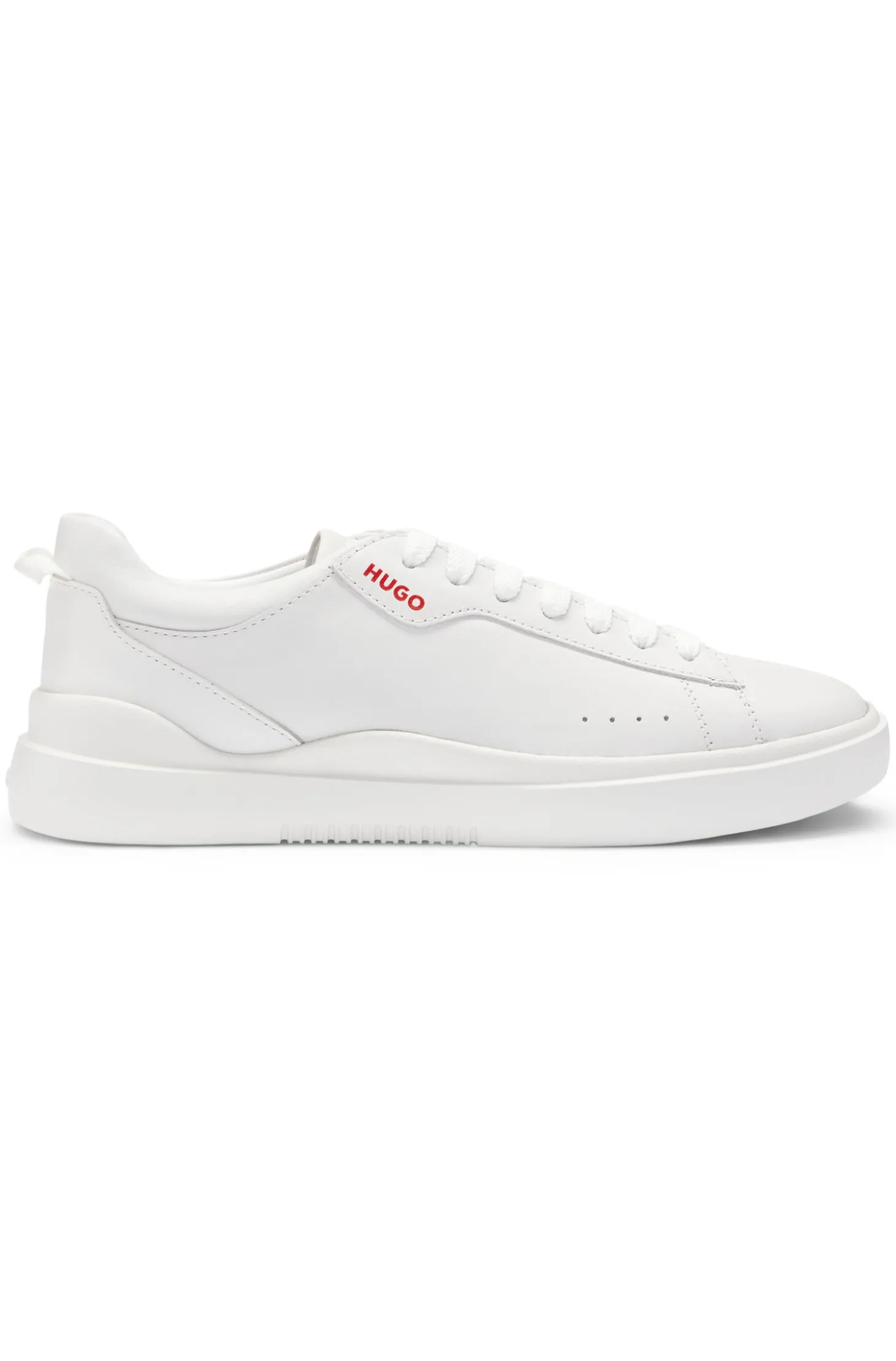 Sneakers aus Leder mit Cupsohle und Logo-Details