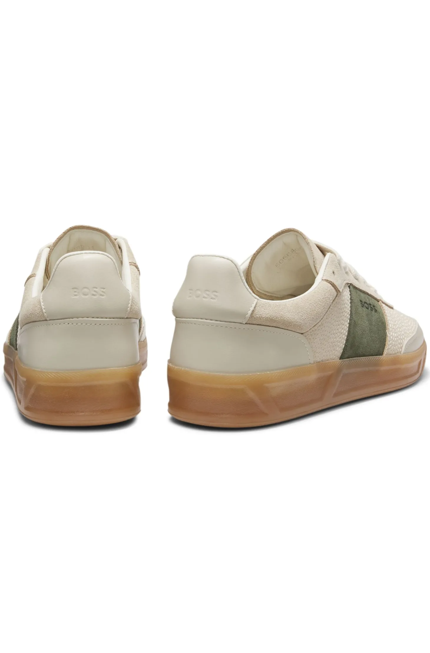 Sneakers aus Leder und Veloursleder