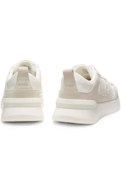 Sneakers aus Material-Mix mit Double-B-Monogramm