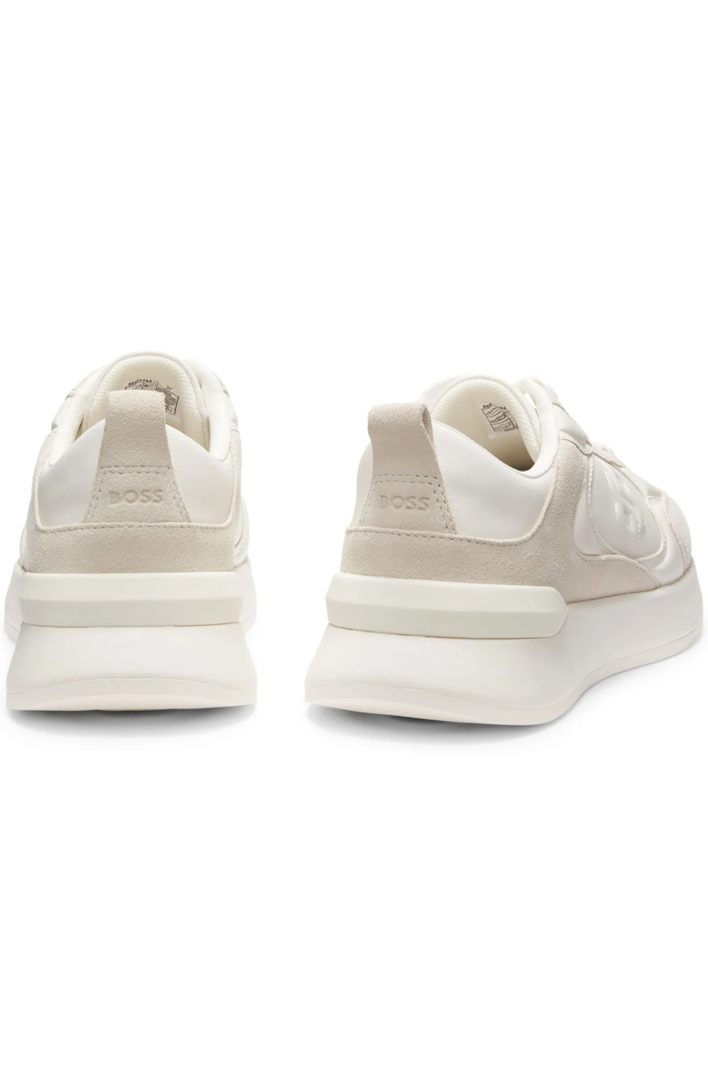 Sneakers aus Material-Mix mit Double-B-Monogramm